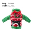 thumbnail image 4 of Bearachild Navidad tejer botella de vino muñeco de nieve guirnalda cubierta ropa cocina de cena para Año Nuevo suministros para arreglos de fiesta de Kits de decoración para fiestas Guirnalda Bearachild HA070654-03, 4 of 6