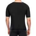 thumbnail image 6 of FUTATA Men's Weight Loss Sauna Shirt Workout Shirt Hot Sweat Suit Sweat Body Shaper Polymer Sweat Zipper Short Sleeve, 6 of 6