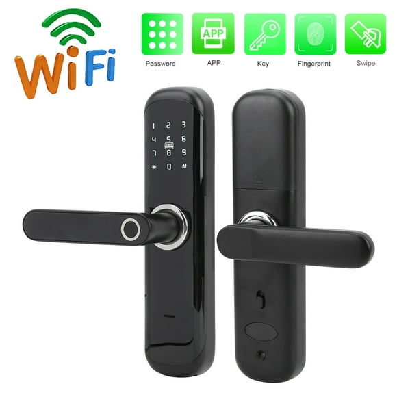 Serrure de Porte Intelligente, Serrure de Porte Intelligente Sécurité Numérique Serrure de Porte Intelligente Empreinte Digitale Design Épuré