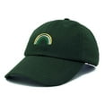thumbnail image 4 of DALIX St. Patricks Rainbow Hat Womens Embroidered Baseball Cap in Dark Green, 4 of 5
