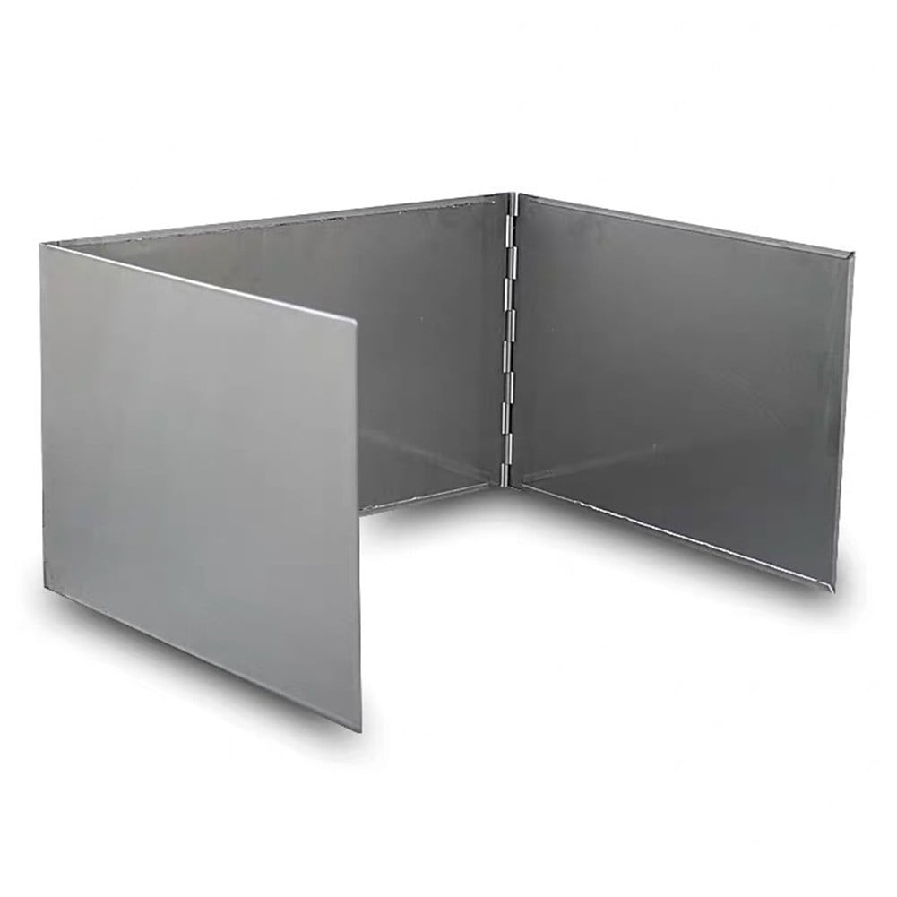 Splihome Camping Stove Windshield Stainless Steel Stove Plates Foldable Gas Stove Plates