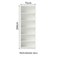 thumbnail image 3 of Estante Librero Organizador Madesa 6908 con 6 Nichos Blanco 1, 3 of 8