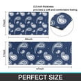 thumbnail image 7 of Blue Pioneer Flower and Paisley Pattern Kitchen Rugs Sets Of 2,Anti Fatigue Kitchen Mat Rugs Non Slip Washable,Decorative Kitchen Floor Mats for Kitchen,Sink,Laundry,17"x30"+17"x47", 7 of 7