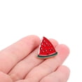 thumbnail image 2 of Broche de sandía adorable, broche divertido con etiqueta de fruta de simulación, broche con elegante patrón de sandía, 2 of 7