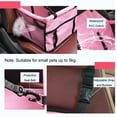 thumbnail image 5 of Asiento elevador para perros para coche, transportín para mascotas con cinturón de seguridad - Bolsa impermeable, alfombrilla acolchada para coche para perros y gatos (Negro), 5 of 5