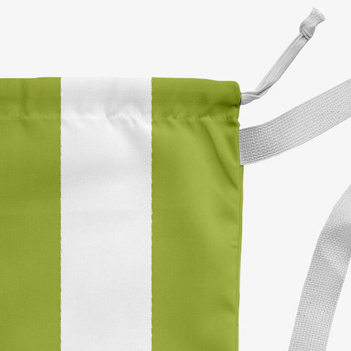 Simply Daisy Peace on a Stripe 18 x 29 in Green Laundry Bag