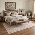 thumbnail image 2 of KUETH Modern 9x12 Area Rugs for Living Room, Non Slip Machine Washable Retro Rugs, Low Pile Chenille Print Rug for Bedroom, Dining Room, Home Office, 2 of 4