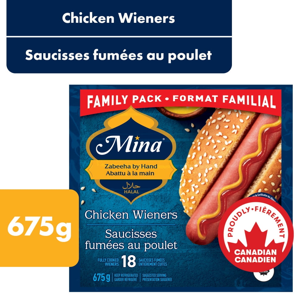 Mina Halal Chicken Wieners, 675 g