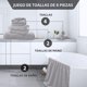 thumbnail image 4 of Juego de 8 Toallas Extra Suaves, Toallas De Baño de Vellón Coral, Incluye 2 Toalla y 2 Toallas de Baño y 4 Toallas de Mano, Secado Rápido, Máxima Absorción, Ideal para Hoteles, Hogar, Gimnasio (Gris), 4 of 4