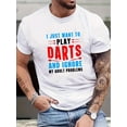 thumbnail image 1 of Print, Men's Round Crew Neck Short Sleeve Tee, casual T-Shirt, Casual Comfy lightweight Top for Summer T-Shirts, 1 of 4