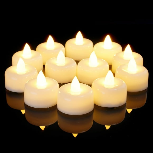 Velas de té LED sin llama, velas Amagic, paquete de 100 baterías
