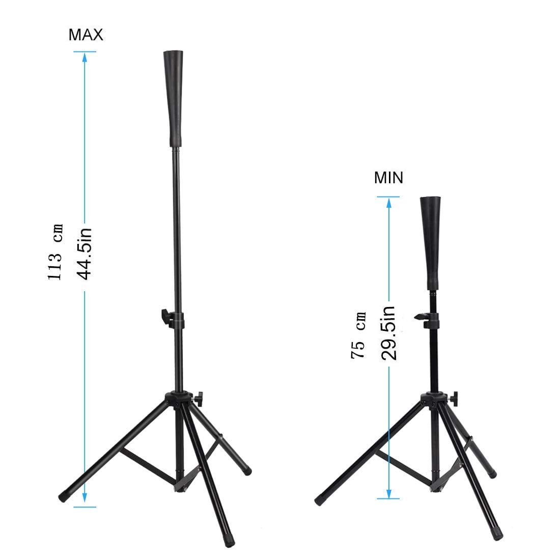 Cyfie Adjustable Baseball Batting Tee, T Ball Stands Hitting Equipment Practice Training, 29.5in-44.5in,Deal on Sale Clearance