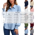 thumbnail image 2 of LEKWK Business Casual Tops for Women Long Sleeve Button Down Shirts Elegant Collared Blouses Fall Professional Office Work Dress Tops, 2 of 8