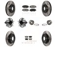 thumbnail image 1 of Transit Auto Front Rear Wheel Hub Bearings Assembly Coated Disc Brake Rotors and Semi-Metallic Pads Kit (10Pc) for Car Honda Civic - Left Right Side (Driver Passenger) KBB-107495, 1 of 2