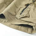 thumbnail image 7 of HOOMEUMY Men's Cargo Shorts Cotton Loose Fit Stretch Breathable Multi-Pockets Straight Summer Beach Short Pants Yellow L, 7 of 7