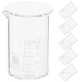 thumbnail image 2 of 6-Piece Glass Measuring Beakers Set for Chemistry Lab, Laboratory Glassware for Precise Liquid Measurement and Scientific Experiments, 2 of 6
