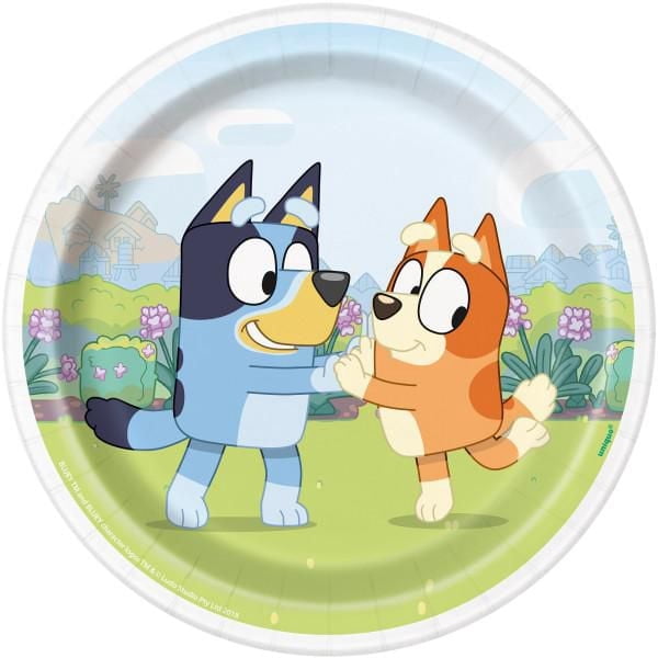 Bluey Round 7" Dessert Plates, 8ct