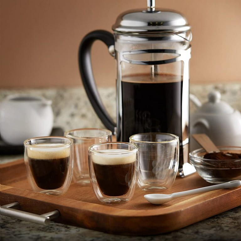 Gencywe Double Walled Espresso Cups Set of 4, 3 Ounce Clear Expresso Coffee  Mugs, Espresso Shot Glas…See more Gencywe Double Walled Espresso Cups Set