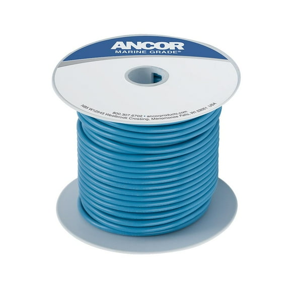 Ancor 103910 RV/ Boat Marine Grade Electrical Wire #14 Gauge Light Blue 100'