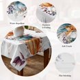 thumbnail image 5 of Blue Pumpkin Fall Table Cloth Waterproof Tablecloths, Thanksgiving Autumn Orange White Eucalyptus Tablecloth Dining Table Cover for Kitchen Party Tabletop Outdoor, Rectangle Tablecloth 52x70 Inch, 5 of 9