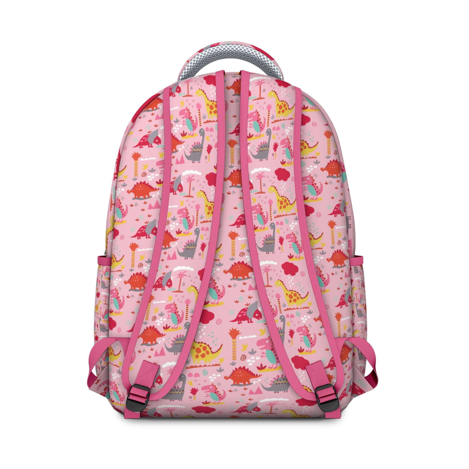 Roaring Dinosaur in Nature Backpack - Stylish Waterproof School Bag with Ergonomic Shoulder Straps