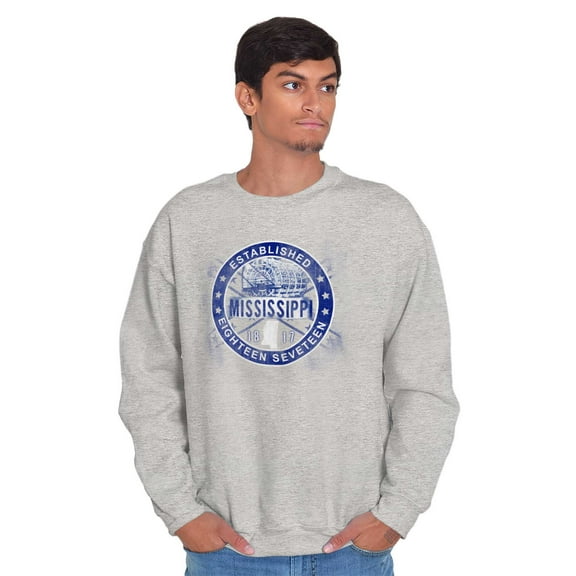 Mississippi Established 1817 Souvenir Sweatshirt for Men or Women Brisco Brands S