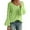 Green, variant on EDFBUYKRS Blouses Button-Down Shirts for Women Long Sleeve Plus Size Solid Pocket Loose Blouse Casual Button Shirt Top Xxl