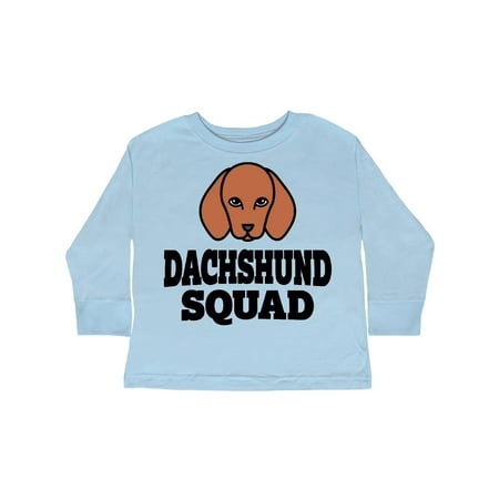 

Inktastic Dog Dachshund Squad Gift Toddler Boy or Toddler Girl Long Sleeve T-Shirt