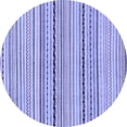 thumbnail image 1 of Ahgly Company Indoor Round Abstract Blue Modern Area Rugs, 4' Round, 1 of 4
