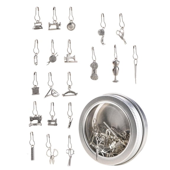 WE-POLUJ Crochet Locking Knitting Marker Charm Sweater Pin Cardigan Shawl Fasteners Clip