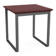 thumbnail image 1 of Gansett Reception Waiting Room Steel End Table / Charcoal Steel / Mahogany, 1 of 7