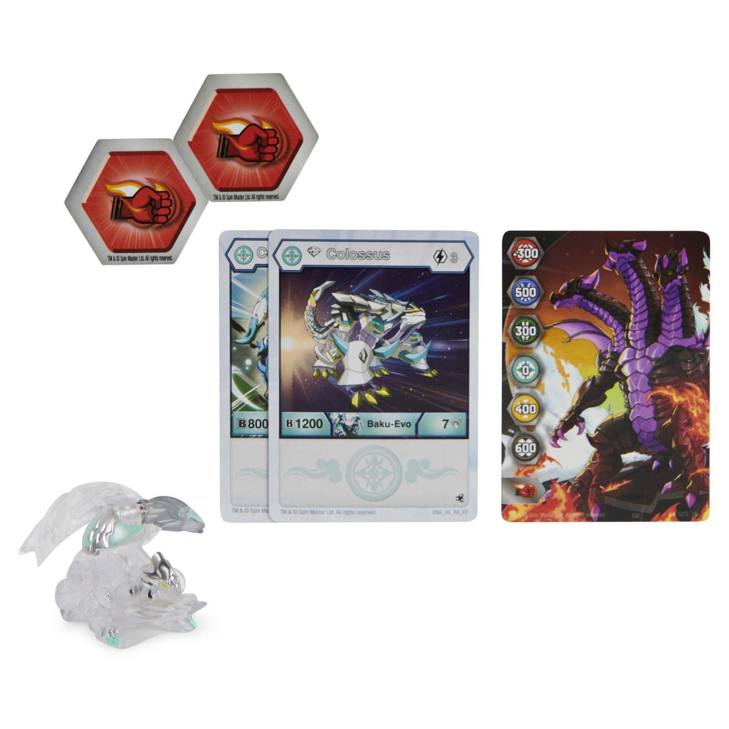 Bakugan Evolutions, Colossus, 2-inch Tall Collectible Action Figure and Trading Card, Kids Toys for Boys, Ages 6 and Up
