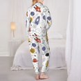 thumbnail image 3 of Pajamas for Women Set - Rocket Planets Comfy Long Sleeve Button Up Pajama Sets for Women 2 Piece, Soft Sleepwear Nightwear Pjs Lounge Sets for Women with Pockets, 3 of 6