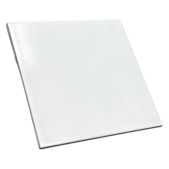 8x8 Matte White Porcelain Tile – Floor & Wall Use – Box of 4 Pieces Covers 1.7 Square feet – Perfect for Bathroom, Kitchen Backsplash, Accent Walls (White)