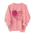 thumbnail image 2 of Xdegoge Cute Valentines Sweatshirts for Women Long Sleeve Love Heart Graphic Sweatshirt Pullover Casual Warm Crewneck Fashion Tops, 2 of 8