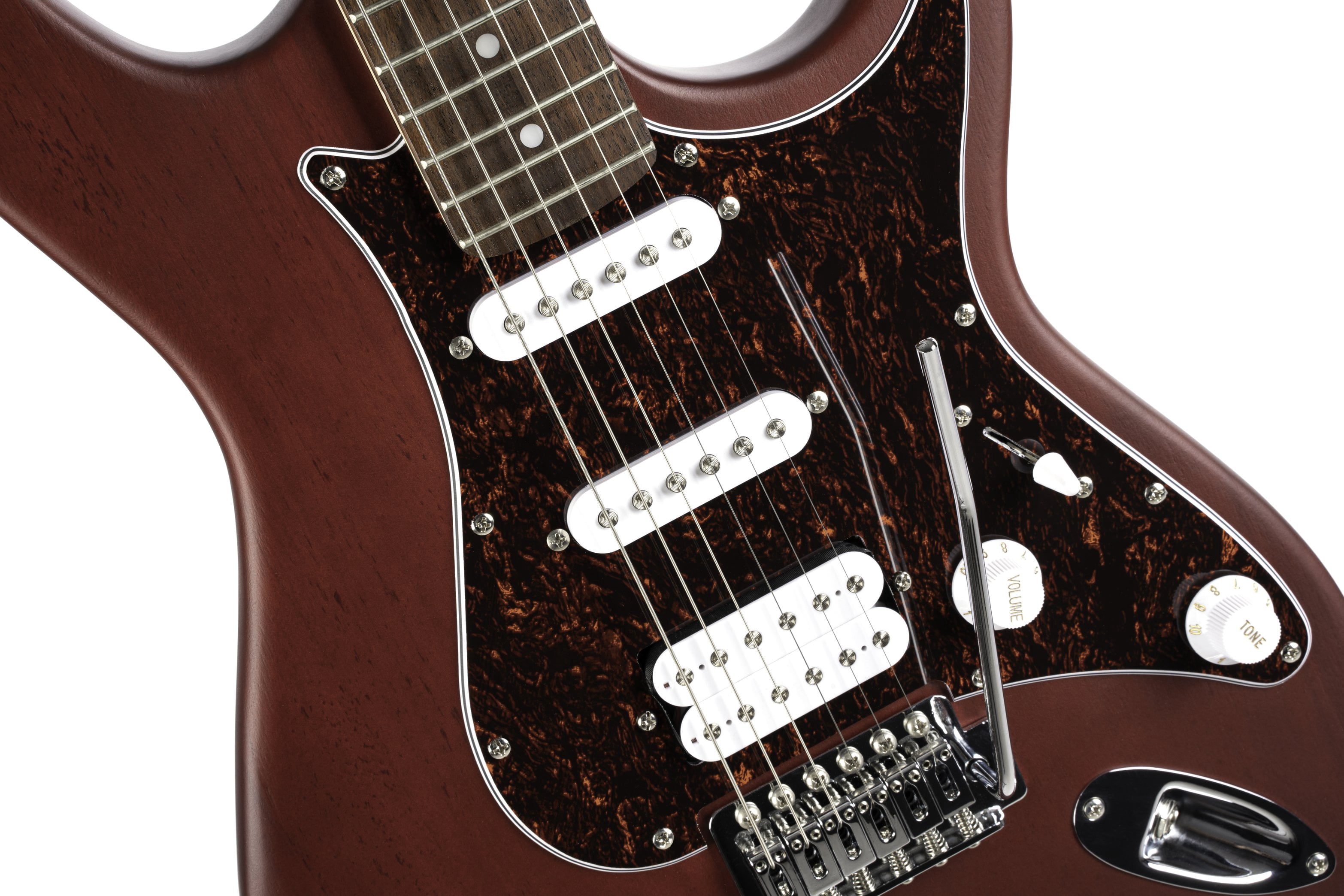 Cort G110OPBC G Series Double Cutaway Electric Guitar. Open Pore Black Cherry