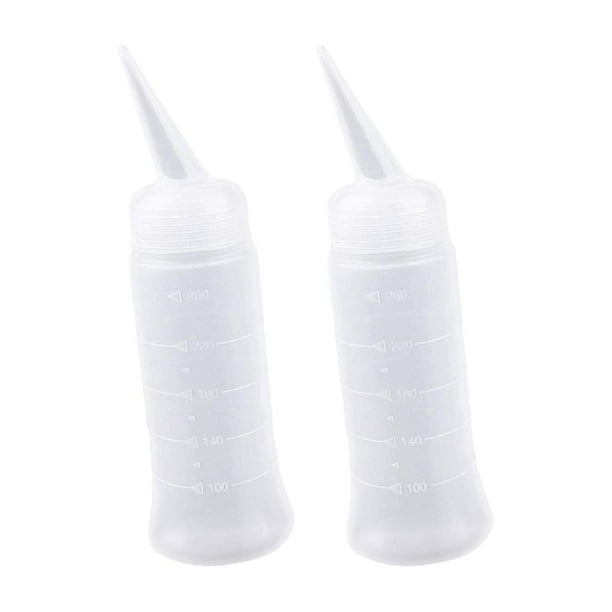 2 botellas aplicadoras, botella exprimible, botella dispensadora para teñir el cabello, 260 ml, herramientas para permanente, botellas aplicadoras par
