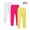 Yellow 2, variant on BRGZLK 3 Pack High Waist Thin Leggings for Girl Baby Fall Fashion Solid Color Ankle Length Athletic Yoga Pants Mint Green 6-7 Years