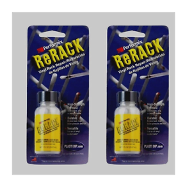 2 PERFORMIX ReRack White Vinyl Dishwasher Rack Repair Rubber Paint