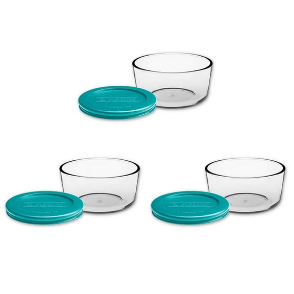 Anchor Hocking 6-Piece 4-Cup Round Basic Food Storage Set