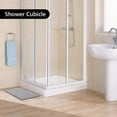 thumbnail image 3 of Hengbo 2 Pcs Memory Foam Bathroom Rug Set with U-Shaped Contour Toilet Mat for Extra Absorbent Bathroom Floor Gray, 3 of 8