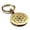 Gold, variant on Stainless Steel Sacred Geometry Seed of Life Round Medallion Keychain Circle Ring