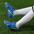 thumbnail image 5 of Tacos de Fútbol Juveniles DREAM PAIRS Talla 12.5 Azul Marino Verde, 5 of 5