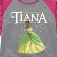 thumbnail image 3 of Disney Princess - Tiana - Toddler And Youth Girls Raglan Graphic T-Shirt, 3 of 4