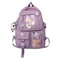 thumbnail image 1 of Teen Girls Backpack Adjustable Shoulder Straps Large Capacity Smooth Zipper Backpack School Bag for High School Students, 1 of 11