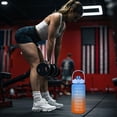 thumbnail image 6 of Feledorashia 70oz Sport Water Bottle, Food Grade Fitness Water Cup, Leak Proof, with Scale, for Outdoor Travel Yoga Running Fitness Cycling and Camping, 6 of 7