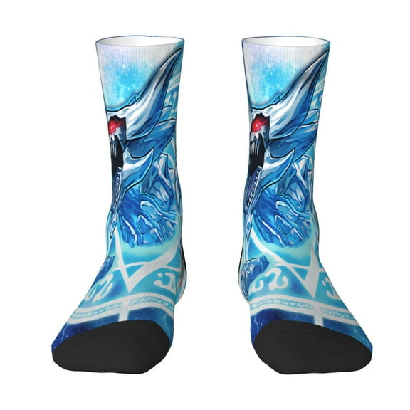 Yu Gi Oh Long Socks Adult Cartoon Crew Socks Casual Socks For Women Men Youth