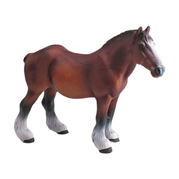 Figura de caballo de PVC, modelo de animal, estatua decorativa coleccionable para oficina Estilo A