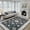 Black, variant on 2x3 Area Rug Washable Entryway Small Rug, Vintage Boho Oriental Front Door Mat, Non-Slip Rubber Backing Stain Resistant Floor Mat for Entrance, Bathroom, Kitchen, Hallway.