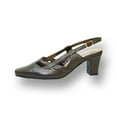 thumbnail image 3 of PEERAGE Kate Women Extra Wide Width Closed Toe with Straps Vamp Slingback Buckle BROWN 9, 3 of 6